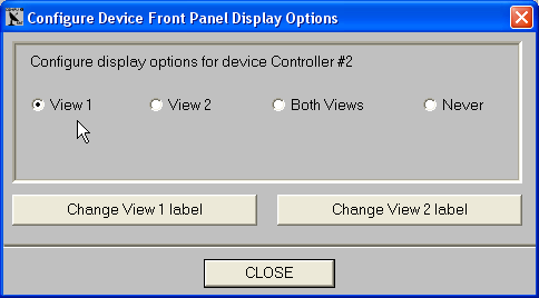 Device Front Panel Display