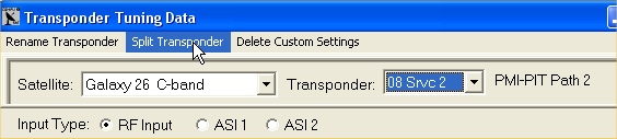 Access transponder splitting